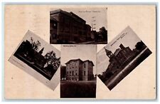 1912 Multiview Exterior Building Rahway New Jersey NJ Vintage Antique Postcard picture