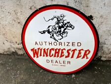 Porcelain Winchester Dealer Enamel  Sign Size 30