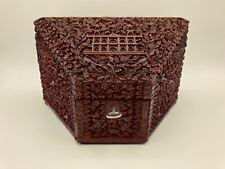 Finely Carved Anglo-Indian Sandalwood Stationery/Letter Box, Antique  picture