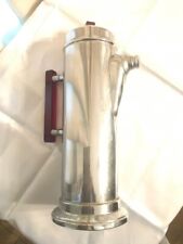 Vintage Art Deco Tall Chrome Cocktail Shaker Pitcher with Bakelite Handle, Knob picture