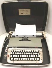 Vintage SCM Smith Corona Manual Portable Typewriter Classic 12 w/ Case And Key picture