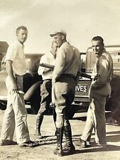U3 Photograph Candid POV Handsome Men Talking In Road From Behind 1930-40's picture