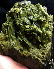 1750g COOL DENDRITIC GREEN Tourmaline Crystal Rough Stone Rock Specimen picture