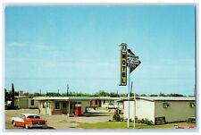 c1950's Motel 77 US Highway 77 By Pass Kingsville Texas TX, Car Scene Postcard picture