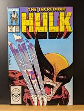 Incredible Hulk #340 Classic Cover Hulk vs Wolverine (Marvel 1988) Direct picture