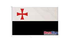 KNIGHTS TEMPLAR DURAFLAG 150cm x 90cm 5x3 FEET HIGH QUALITY FLAG ROPE & TOGGLE picture