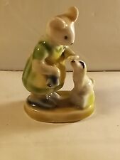 Vintage 1960's Mouse And Dog Figurine Golden Rose Giftware Germany picture
