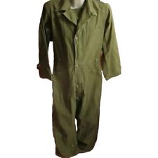Vtg 1988 Army Sateen Type 1 Coveralls Size Medium LAJAS INDUSTRIES picture