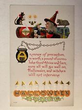 Vintage Halloween Charm Postcard Henderson Lith Cincinnati H-22 Embossed picture