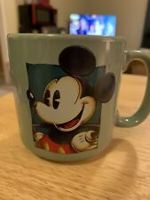 VTG Disney Store Mickey Mouse Green Coffee Mug  90’s Used ? picture