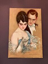 Vintage Postcard by Artist Harrison Fisher “Sparring For Time” Circa: 1912 picture