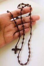 Knotted Rosary Nylon Cord Brown Chocolate .Buy2 Get 1 Rosary Bracelet Free picture