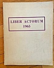 vtg 1965 Boston Latin School YEARBOOK Liber Actorum Paul Rajcok Wilfred O'Leary picture