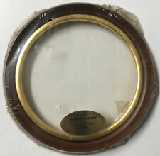 Vintage Decorative 6 in Round Antique ReplicaWood Picture Frame Gold Leafing X81 picture