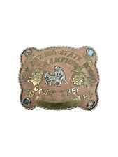 1983 New Mexico State Rodeo Champion Goat Tyer Buckle picture