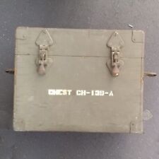 WW2 WOODEN US ARMY MILITARY CHEST CH-139-A picture