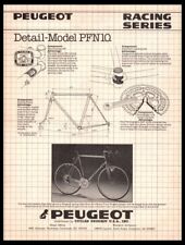 1982 Peugeot PFN10-Vintage ORIGINAL Bike/Bicycle Print ad/mini poster-1980's picture