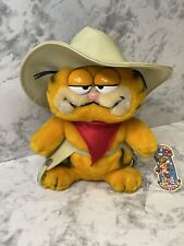 Vtg GARFIELD Cowboy Plush Move Over Duke Dakin 1978 1981 With Hat and Chaps picture