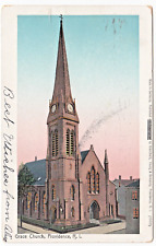 c1906 Painted Copper Window RI Postcard—Providence Rhode Island~Grace Church picture