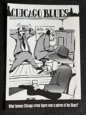 Postcard Chicago Blues Delta Fish Market Chicago Capone Piano Harmonica    A9 picture