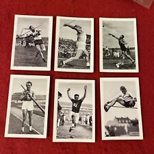 1932 Bulgaria Cigarettes “Sport” Photos TRACK & FIELD Tobacco Card Lot (6) Nice picture