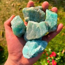 Raw Amazonite Stone Rough Chunks Mineral Rock Crystal Specimens Home Ornament picture