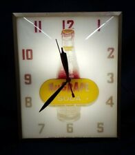 Vintage Nu-Grape Imitation Grape Flavor Tall Square Box Electric Wall Clock  picture