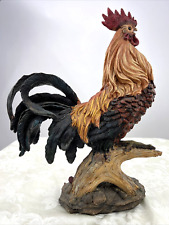 Gallant Realistic Farm Animal Rooster Chicken Sculpture / Painted Poly Resin picture