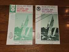 PAIR VTG 1972 & 1980 NOAA NAUTICAL CHARTS ATLANTIC AND GULF COASTS PUERTO RIC ET picture