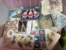 Huge Lot of 50s 60s 70 Vintage Greeting Cards Used Signed All Occasions 30 Cards picture