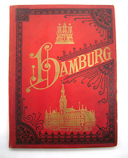 Antique ca. 1900 Hamburg Germany Tourist Souvenir Photo Book picture