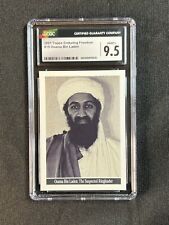 2001 Topps Enduring Freedom Osama Bin Laden #19 Rookie Card CGC 9.5 Mint + picture