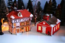 Dept 56 Dickens Cutters Pub & Village House , both New picture