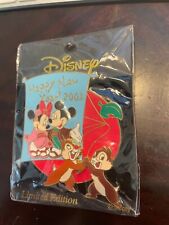 Disney Pin Japan Jds Happy New Year 2003 Chip Dale Mickey Minnie Le picture