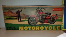 Vintage KLEEWARE Harley Davidson Motorcycle Model Kit 1:12 No 3188 FLH Plastic picture