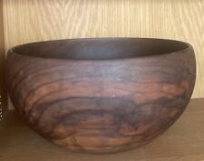 Antique Hawaiian Handmade Wood Bowl Large Koa ? picture