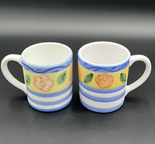 CALECA Hand Painted Mugs From Italy - Set Of 2 picture