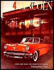 1954 Lincoln Deluxe Brochure Capri Cosmopolitan HUGE 54 picture
