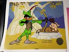 Chuck Jones Animation Cel Autograph Daffy Duck “Bow & Error” Daffy Porky Pig I15 picture