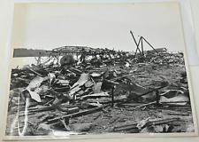 World War II 1944 Guam View of Wreckage of Piti Navy Yard US Marine Corp Photo picture
