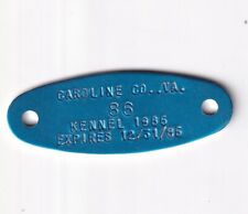 1986 CAROLINE COUNTY VIRGINIA  DOG KENNEL LICENSE TAG #86 picture