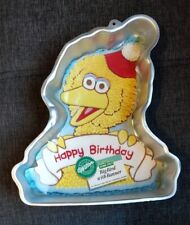 Vintage Wilton Big Bird with Holiday Banner Shaped Cake Pan Sesame Street 1980s picture