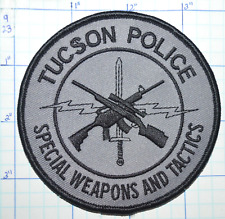 ARIZONA, TUCSON POLICE SWAT SPECIAL WEAPONS & TACTICS HOOK & LOOP BACK PATCH picture