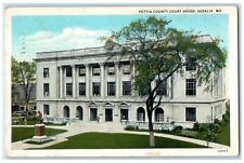 1930 Exterior View Pettis County Court House Sedalia Missouri Vintage Postcard picture