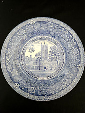 Princeton University Rare Wedgwood 'Holder Court & Tower' Plate -Excellent Cond. picture