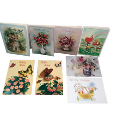 Vintage Greeting Cards Birthday Lot Christian Inspirations 1997 Unused Bulk 8 picture