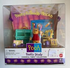 Vintage 90s Y2k Mattel Pooh’s Friendly Places Pooh's Study NIB Toy Set picture