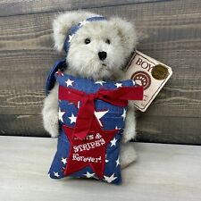 Longaberger Starr Bearyproud Boyds Bear Head Bean Collection Patriotic picture