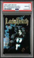 Lady Death Chromium Card BETWEEN HEAVEN & HELL PSA 10 POP 3 Chromium Promo 1994 picture