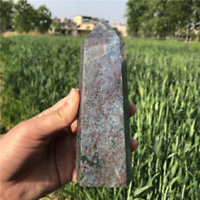 0.85kg Natural Red, blue and green Quartz Obelisk Quartz crystal Reiki collect picture